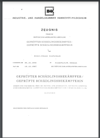 Schädlingsbekämpfer K. Diefenbach